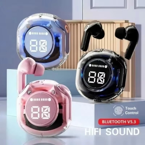 Air39 Wireless Earbuds | Bluetooth 5.3 | Clear Sound | Heavy Bass | Noise Reduction | Led Display – Random Color