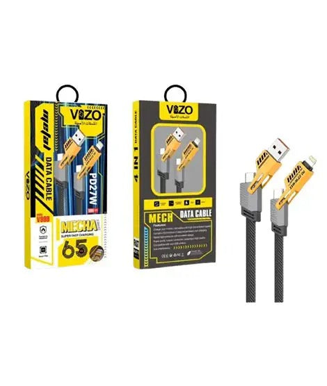 V999 5-in-1 Multi-Mode Fast Charging & Data Cable for All Devices
